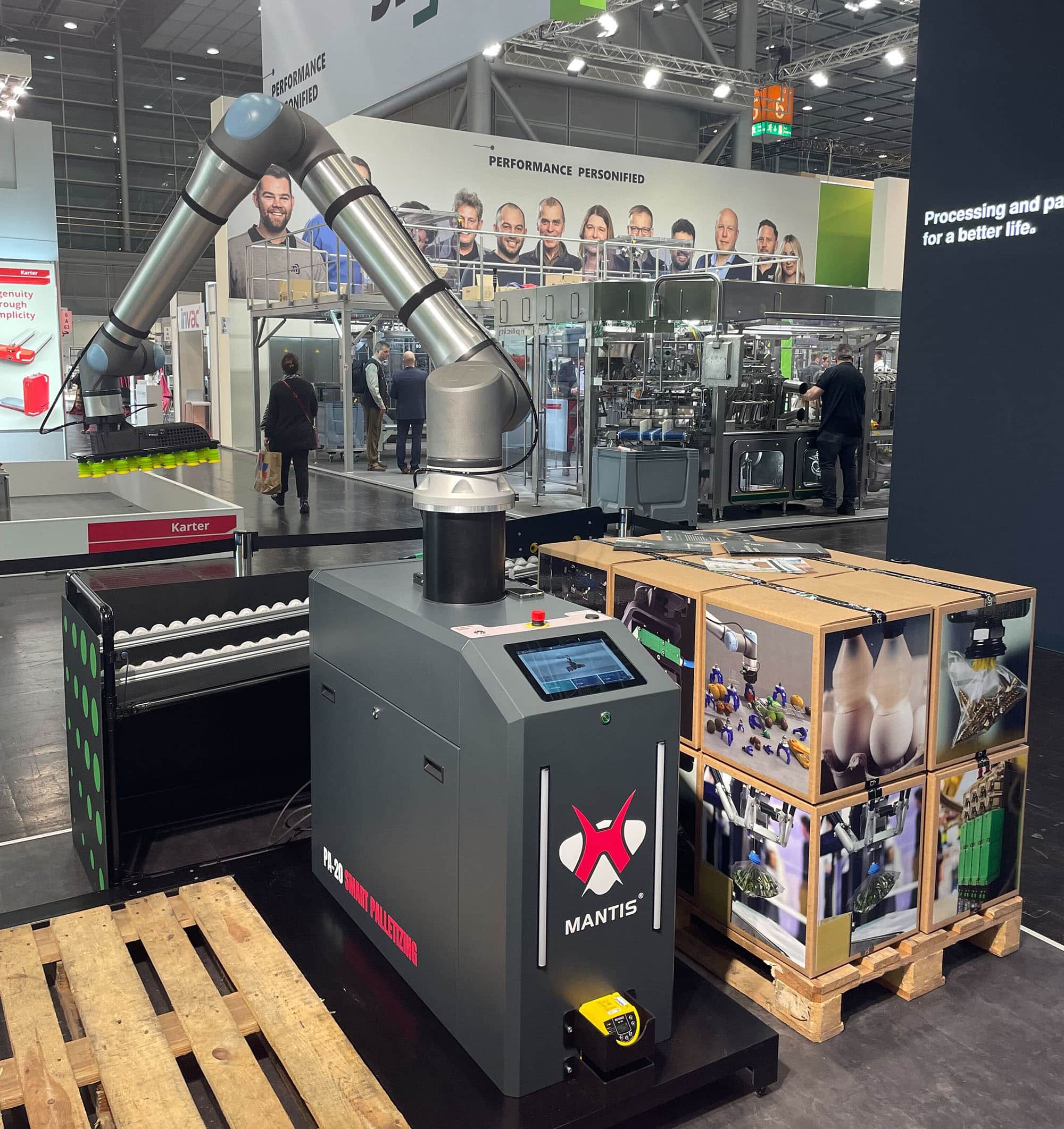 Mantis palletizing solution