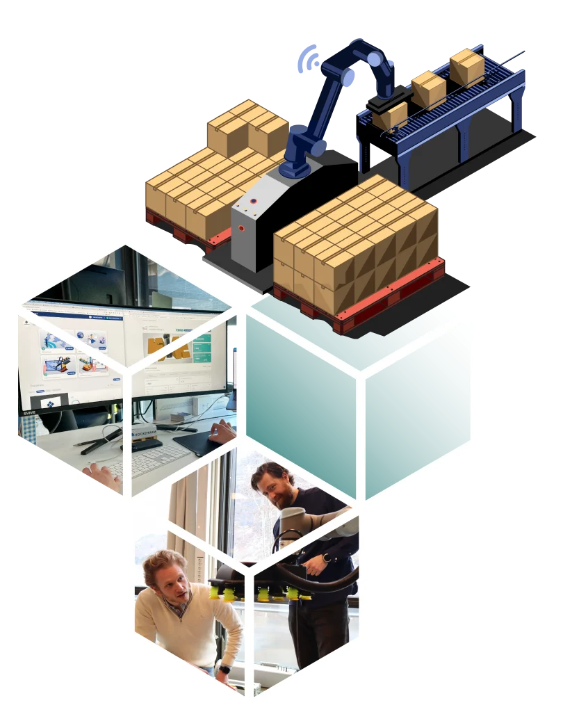 frontpage hero illustration showing parts of our business